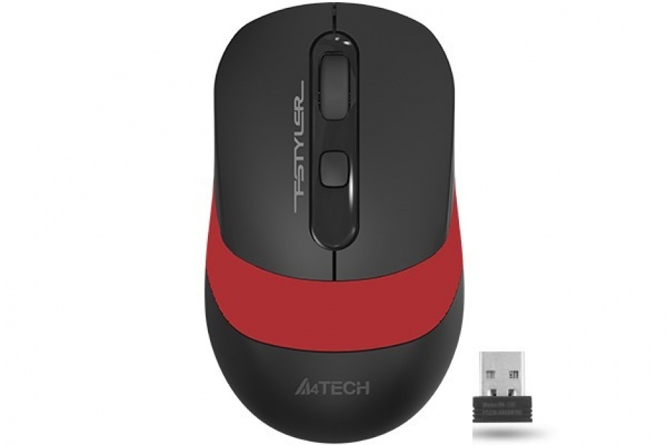 Imagine Mouse wireless Gaming optic A4Tech Fstyler Negru/Rosu, FG10 Red